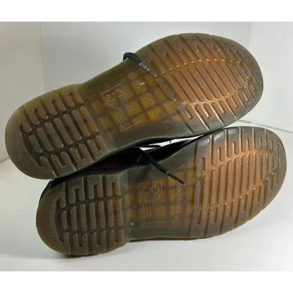 Doc Dr. Martens 1460 Leather Boots Cherry Red Lace Up US Women's Size 10 Men's 9 - Picture 14 of 16